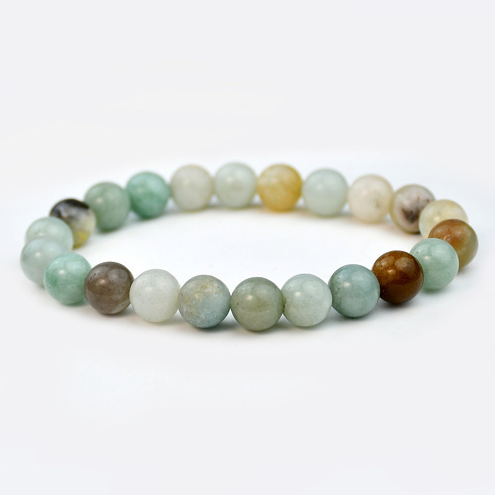 Wholesale New Chinese bracelet 8mm round beads natural stone bracelet